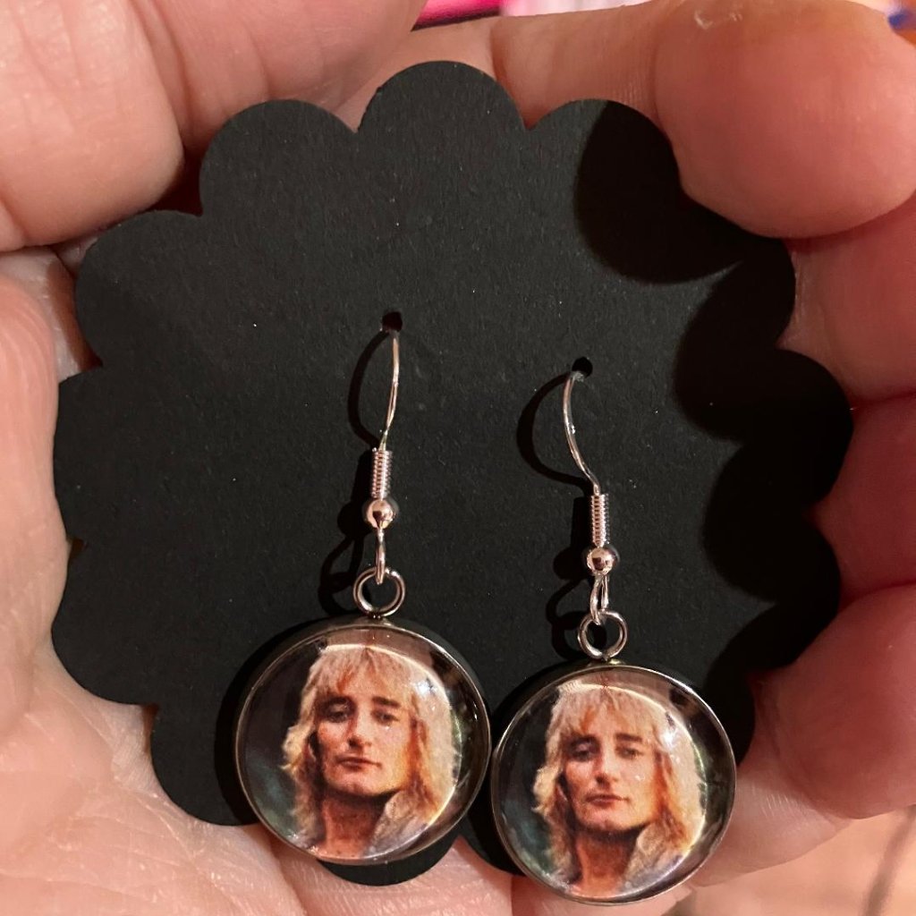 Rod Stewart Dangle Earrings